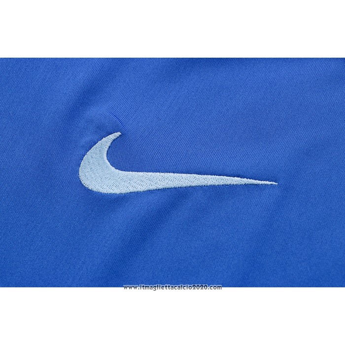 Tuta da Track Inghilterra Manica Corta 2022 2023 Blu - Pantalon Corto